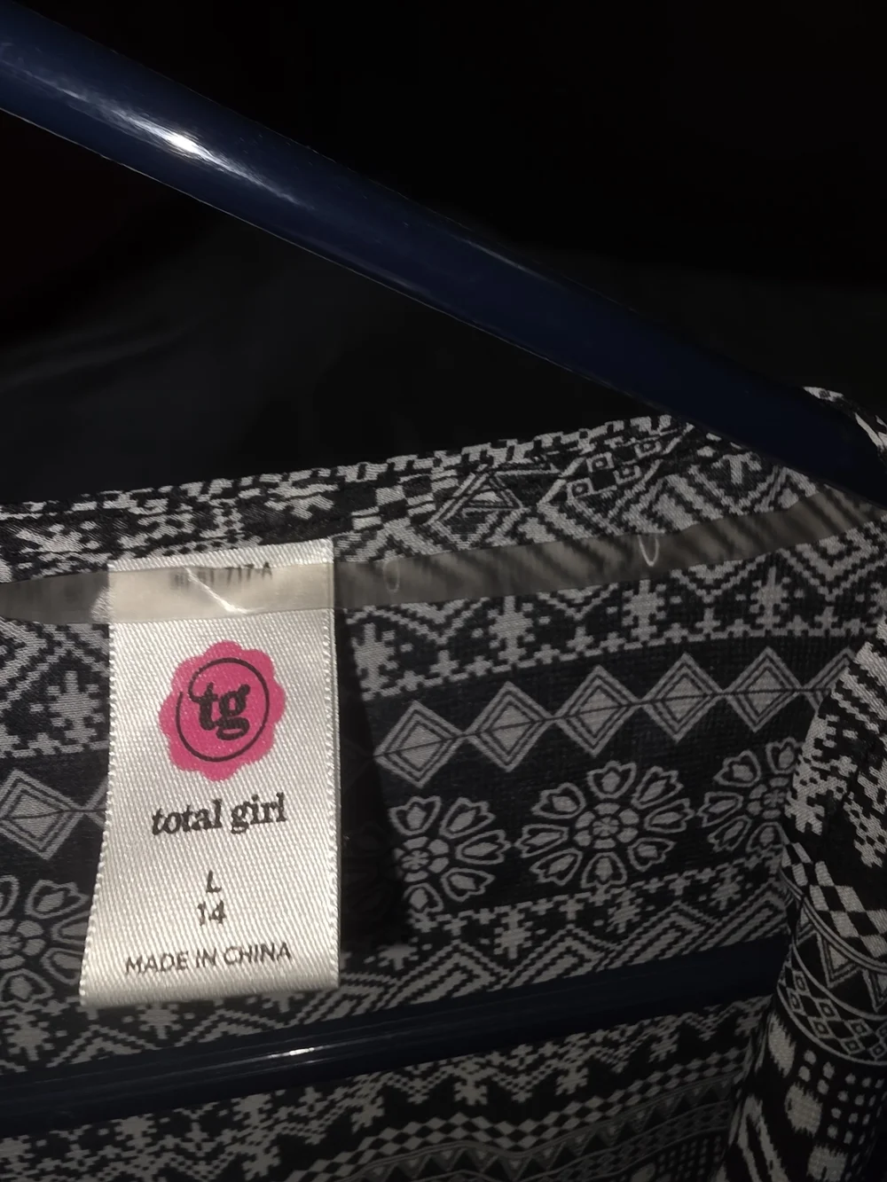 Kids Black & White Patterned Jacket